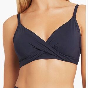 Sea Level Twist Front DD/E Cup Size 8 Swim Top - Night Sky
